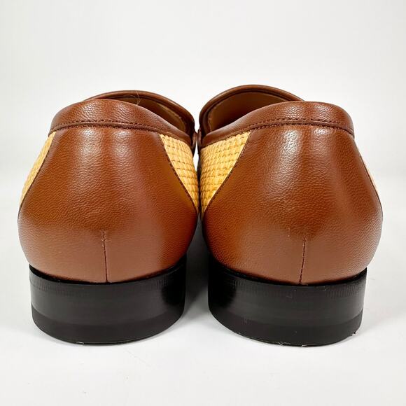 Gucci Horsebit Raffia & Leather Loafer - Men’s 11.5 - Picture 4 of 8